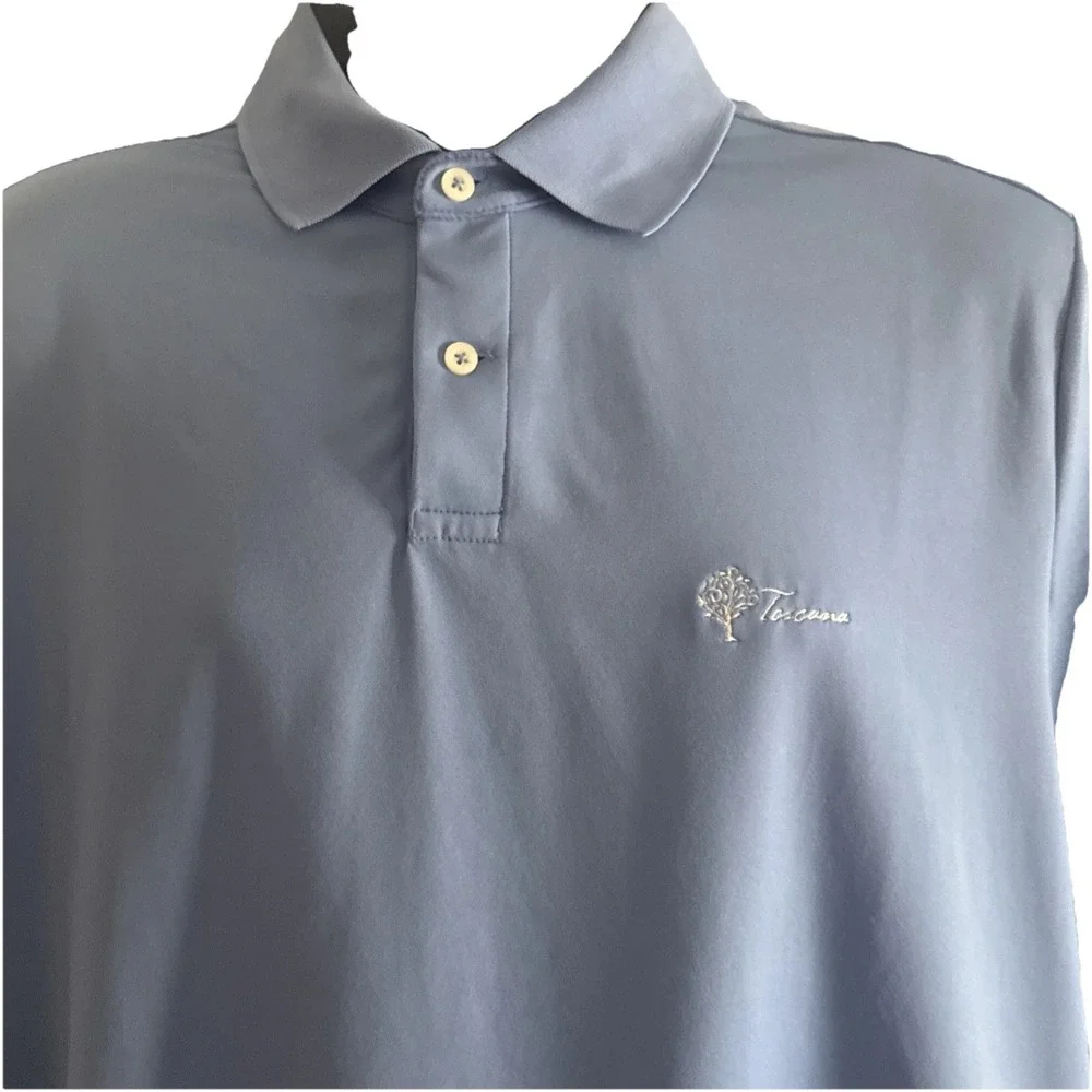 Ralph Lauren Polo Golf Toscana Logo Periwinkle‎ Sz L Men's Shirt